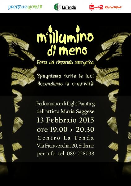 "M'Illumino di Meno 2015" Light Painting a Salerno