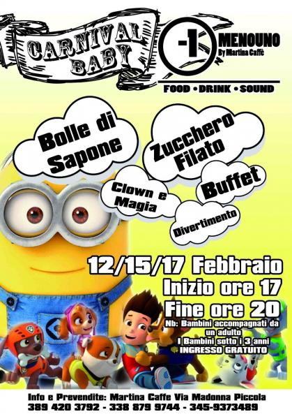 Carnival Baby...12/15/17 Febbraio