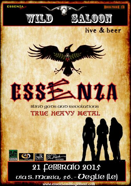 Essenza - heavy rock believers - dal vivo a Veglie