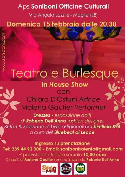 Teatro e Burlesque in House Show