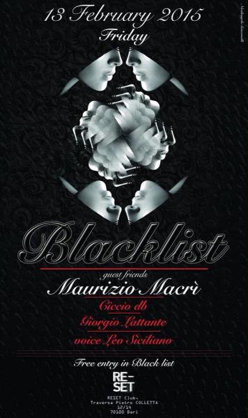 Blacklist al Reset Club (ingresso gratuito su prenotazione)