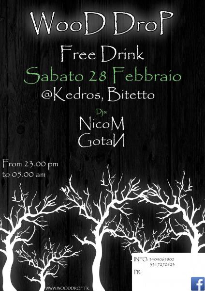 Wood DroP "Free Drink" 28/02/2015