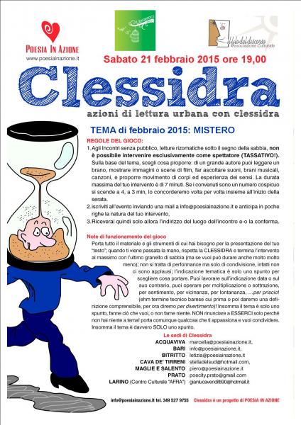 CLESSIDRA: Azioni di lettura urbana