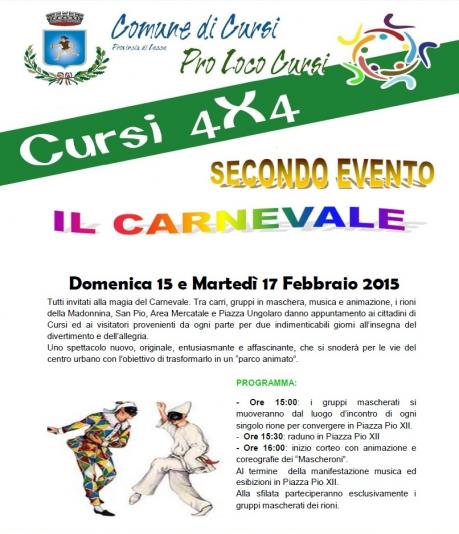 Cursi 4x4: Secondo Evento - il Carnevale