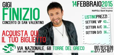 Gigi Finizio in concerto per San Valentino