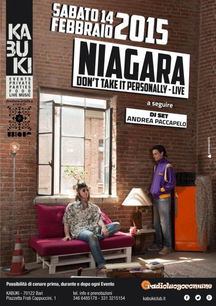 NIAGARA / Don't Take it Personally / Monotreme Records