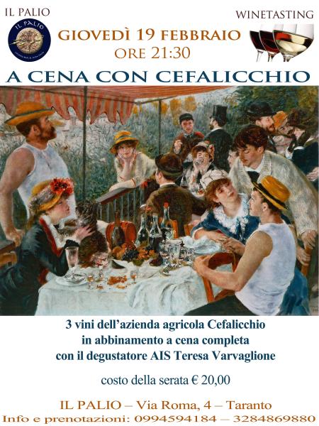 A Cena con Cefalicchio – Le degustazioni di vino al Palio