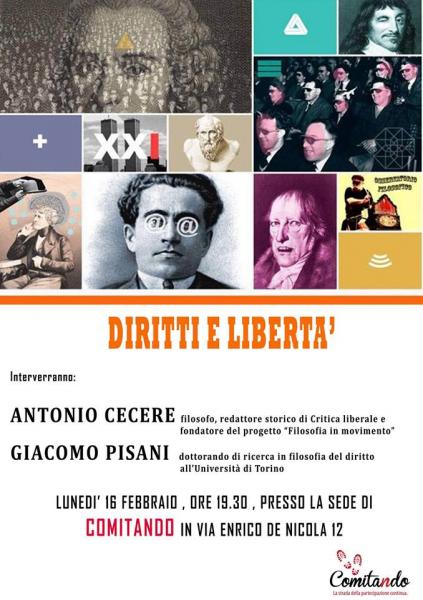 Diritti e Libertà: Antonio Cecere ospite a Molfetta