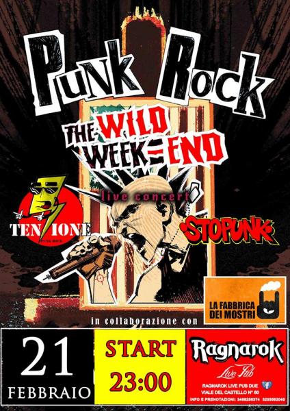 Sabato 21 febbraio al Ragnarok serata dedicata interamente al Punk Rock!