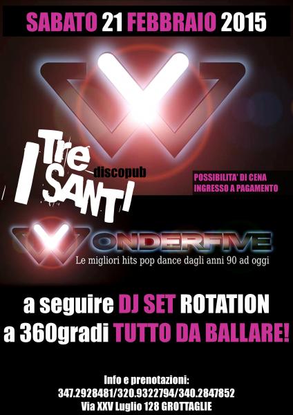 WONDERFIVE - pop/dance dagli anni 90 ad oggi
