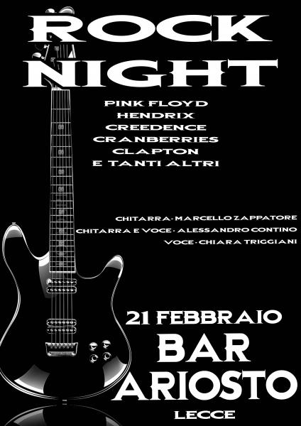 Rock Night trioin concerto al  Bar Ariosto - Lecce