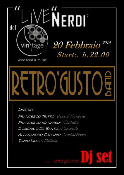 RETRO'GUSTO BAND - "LiVE"NERDI' al VINTAGE