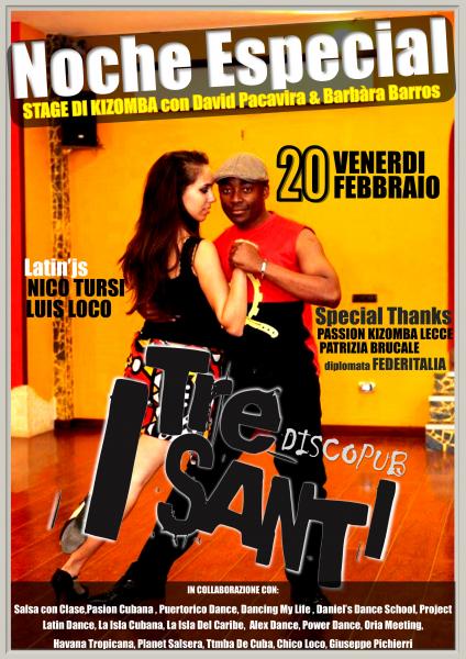 NOCHE ESPECIAL-stage di kizomba in preserata