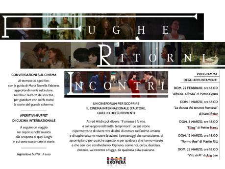 FUGHE, RITORNI, INCONTRI un nuovo ciclo di appuntamenti sul cinema dei sentimenti