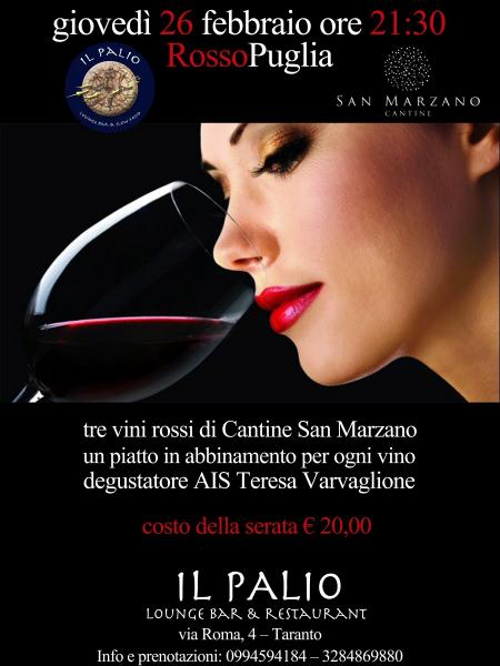 Rosso Puglia – le Degustazioni Vino del Palio