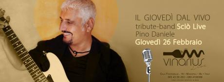 Giovedi 26 Febbraio sul palco del Vinarius "Scio' live"  Pino Daniele tribute band