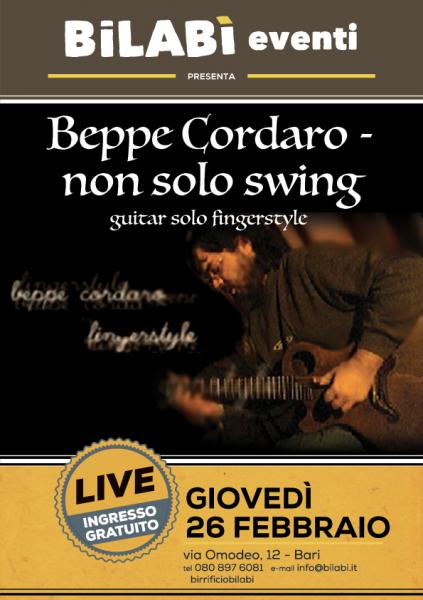 Bilabì Eventi -  Beppe Cordaro: non solo swing!