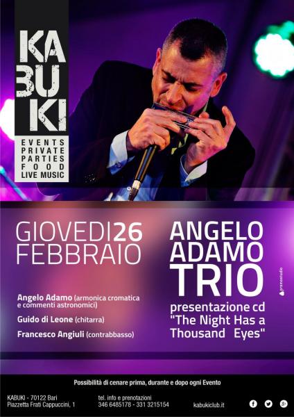 Angelo Adamo Trio al Kabuki