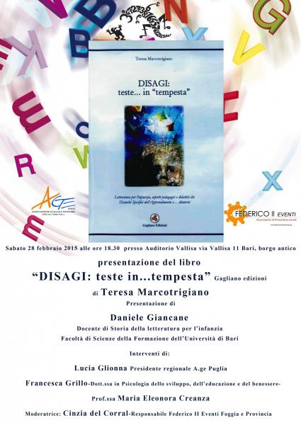 Presentazione del libro "Disagi: teste...in tempesta"