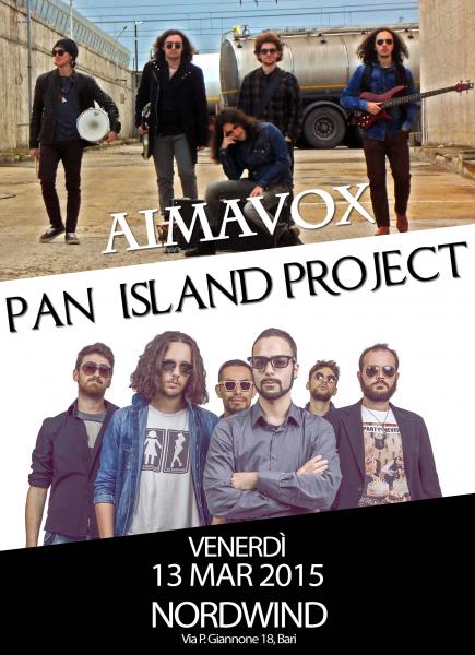 Aimavox & Pan Island Project in concerto al Nordwind discopub