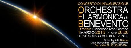 I Filarmonici aprono la Stagione 2015 - Debutta l’Orchestra Filarmonica di Benevento