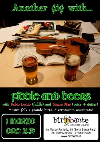 Fiddle And Beers ..."Folk Songs"