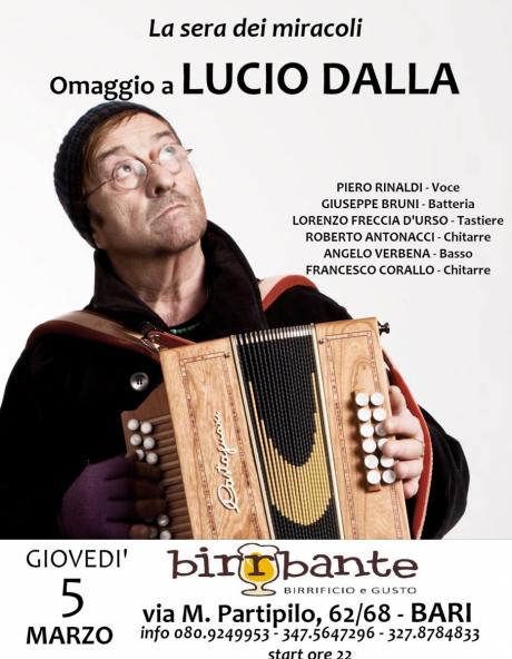 La Sera Dei Miracoli... Omaggio a Lucio Dalla" by "Banana Republic Band "
