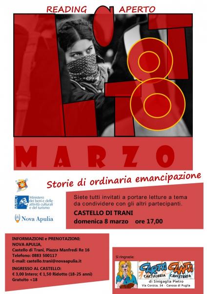 “Storie di ordinaria emancipazione”: reading aperto per la Giornata Internazionale della Donna