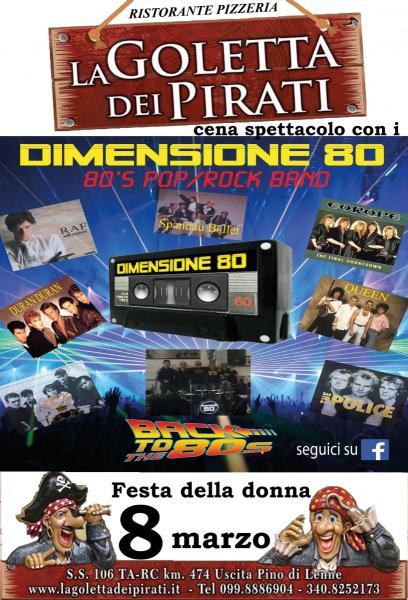 Festa della Donna con i Dimensione 80 (live music anni 80)