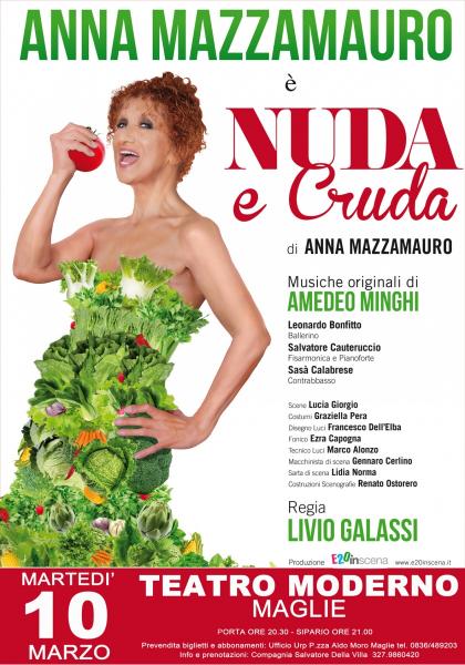 Anna Mazzamauro è "Nuda e Cruda"