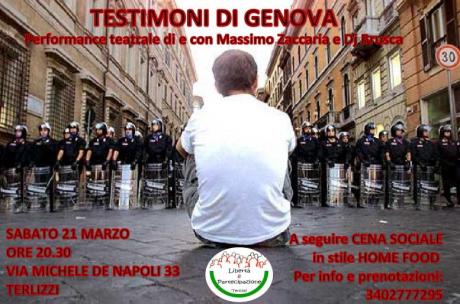 TESTIMONI DI GENOVA di e con_Massimo Zaccaria e Dj Brusca
