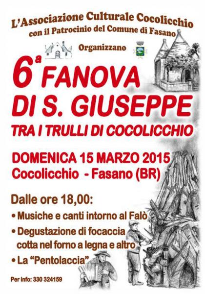 6^ Fanove di S. Giuseppe tra i trulli di Cocolicchio