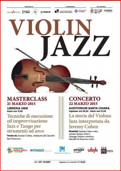 Il Violino Jazz di Jeremy Cohen a Foggia