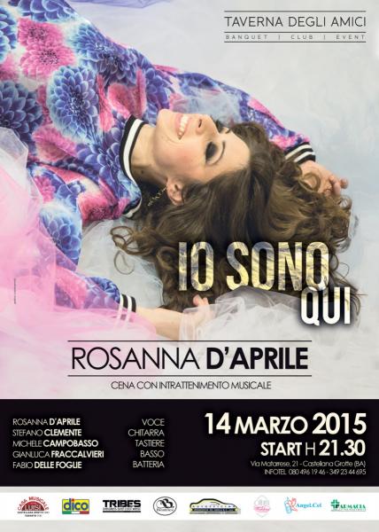 Rosanna D’Aprile: concerto di anteprima dell’album “Anima Soul”