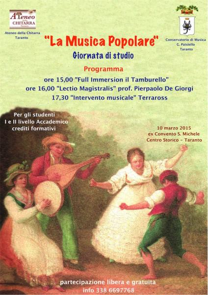 La Musica popolare (giornata di studio)