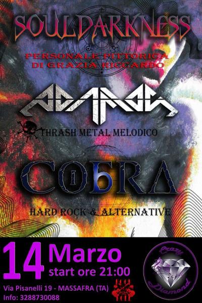 Souldarkness Adamas Cobra live at Crazy Diamond