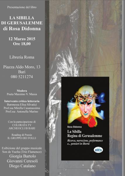 La sibilla di Gerusalemme presentazione libro di Rosa Didonna