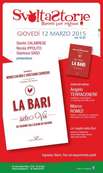 Angelo Terracenere e Marco Romizi presentano il libro “La Bari siete voi. 30 figurine dall'album dei ricordi”