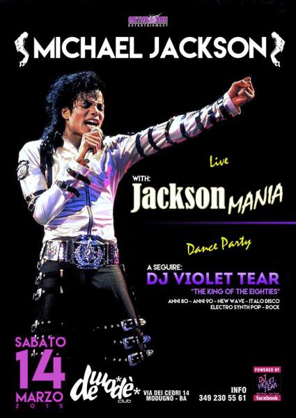 Michael Jackson Tribute Night al Demodè Club