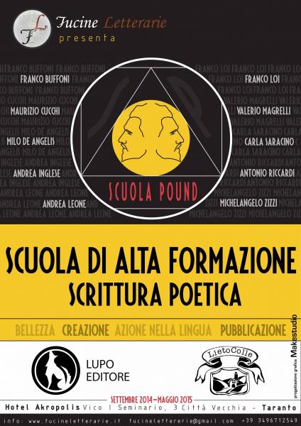 Fucine Letterarie presenta il VII Modulo di Scuola Pound con i poeti Antonio Riccardi e Michelangelo Zizzi