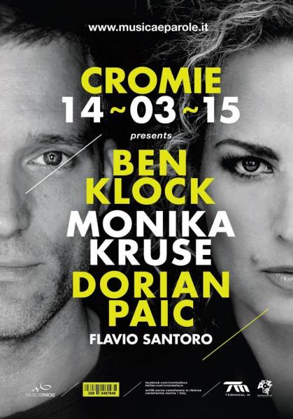 Ben Klock, Monika Kruse e Dorian Paic: tre DJ tedeschi al Cromie