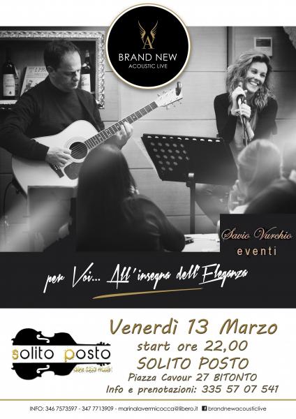 Brand New Acoustic Live at "Solito Posto"(Bitonto)