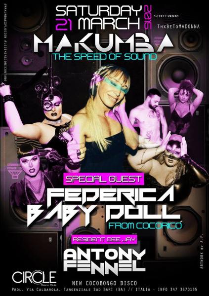 Mega Evento Disco con FEDERICA BABY DOLL from Cocoricò + Tributo a MADONNA