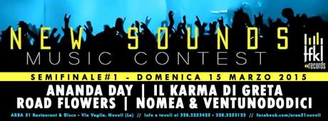 Prima semifinale di "New Sounds" all'Area51: sul palco Il Karma di Greta?, Nomea &VentunoDodici, Ananda Day e Road Flowers