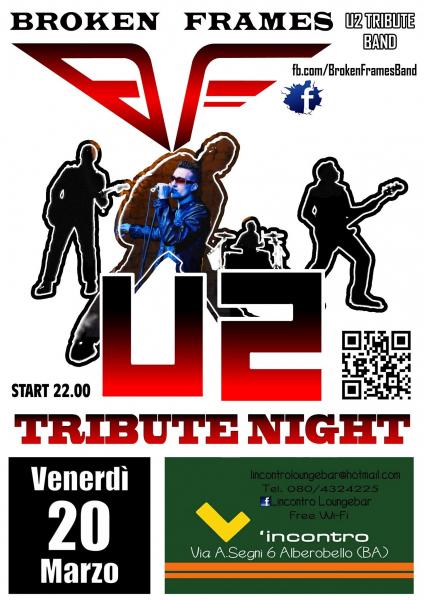U2 TRIBUTE NIGHT - Broken Frames U2 COVER BAND
