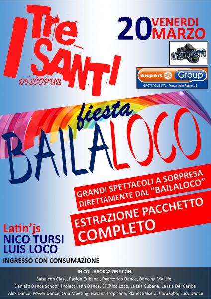 FIESTA BAILALOCO Venerdì 100% latino
