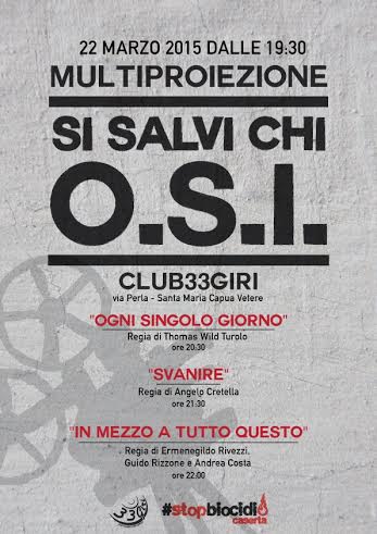 'Si salvi chi O.S.I.' - Serata di proiezioni su temi ambiente e salute