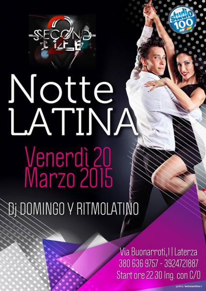 Secondo Appuntamento con la Noche Latina Al Second Life di Laterza