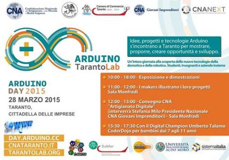 Arduino Day 2015 Taranto - Cna, Taranto Lab e CCIAA