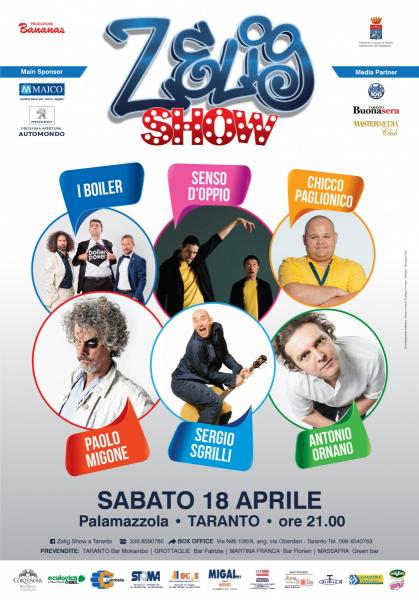 "Zelig Show" a Taranto